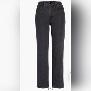 Good American Good Striaght Plus Size Dark Wash Grey Jeans. Size 18